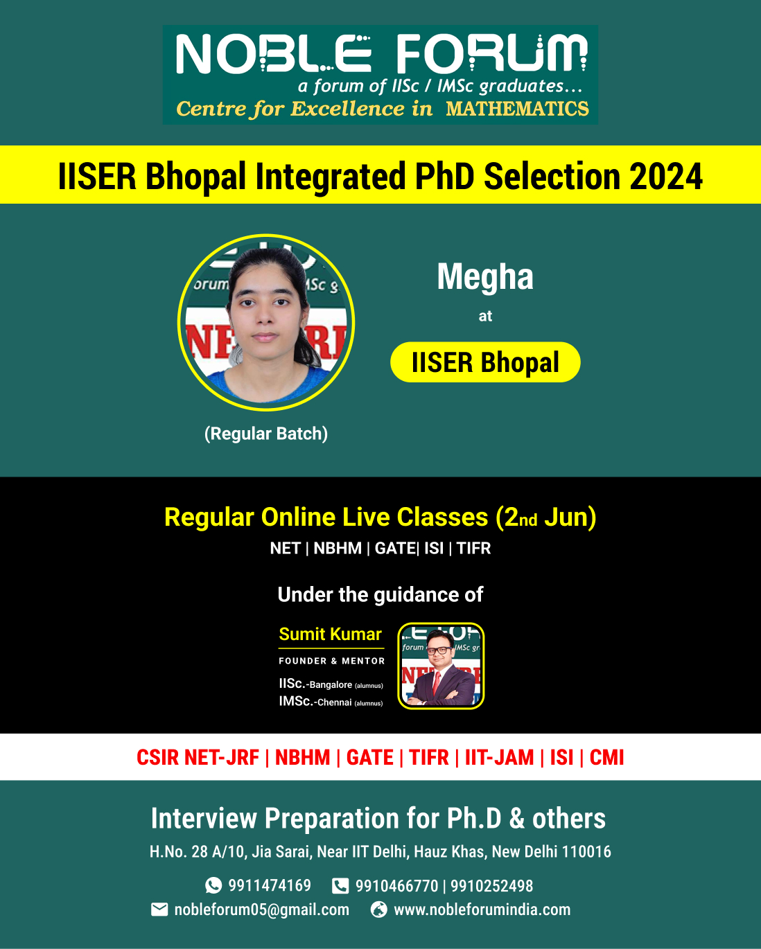 Megha-IISER Bhopal